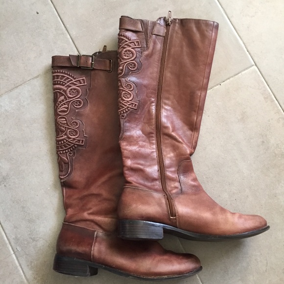 Gianni Bini Shoes - gianni bini Brown embroidered boots 9.